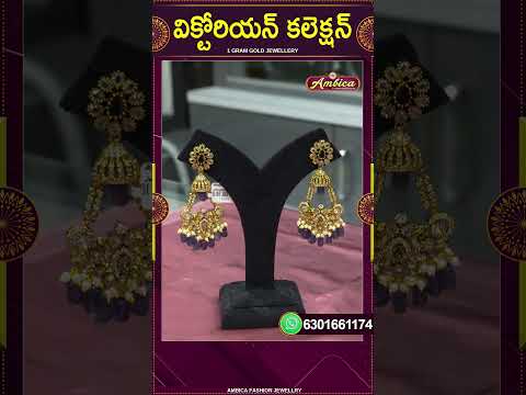 Victorian Collection | 1Gram Gold Jewellery | Ambica Fashion Jewellery #shorts