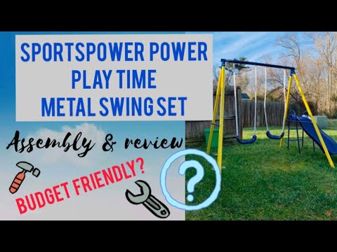 SPORTSPOWER Power Playtime Metal Swing Set With Slide | ASSEMBLY & REVIEW