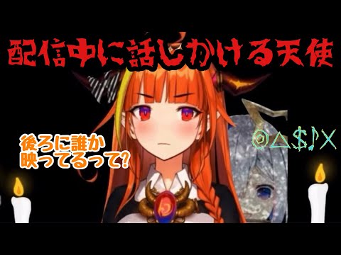 【桐生ココ/天音かなた】怖い話の配信中にも関わらず話しかけてくる天使 #桐生ココ #天音かなた #切り抜き