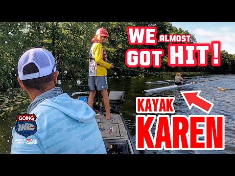 Karen Almost HITS Us!!! (NJ Youth Bass Tournament!)