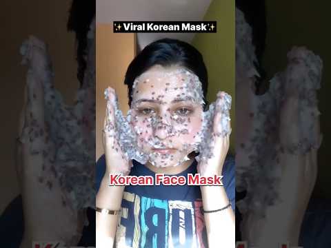 Viral Video | Viral Korean Face Mask For Glass Skin | Korean Skincare Tips #koreanskincare #shorts