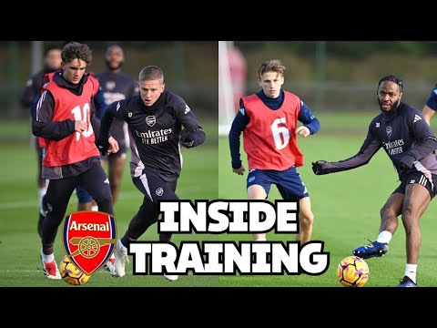 INSIDE TRAINING - Max Dowman in first team training today for Arsenal | ARSENAL TRAINING TODAY