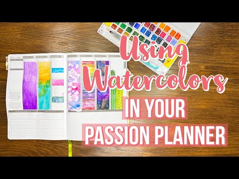 What to do with your Blank Passion Planner Spreads - Vol. 2 Watercolors!