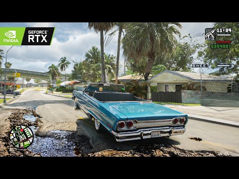 GTA San Andreas RTX 4090 'Home Coming' Missions 4K Gameplay! GTA SA Remastered Graphics Mod