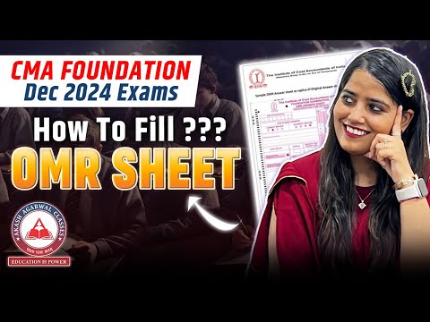 Learn OMR Sheet Filling in JUST 10 Minutes for CMA Foundation Dec 2024!