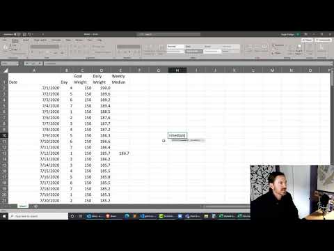 Create a Weight Tracking Worksheet in Excel with the OFFSET Function