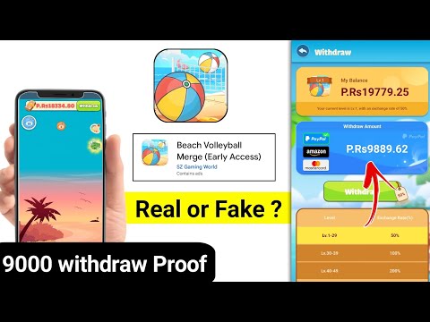 Beach Volleyball Merge App Real or Fake | Beach Volleyball Merge App withdrawal | Beach Volleyball