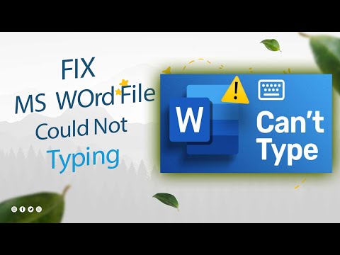 How To Fix Could Not Typing MS Word File in Tamil