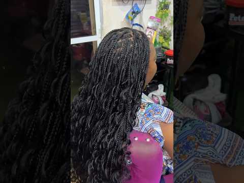 Get my Boho Knotless Braids #shorts #viral #lifestyle #naturalhair #dailyvlog #braids #barbie