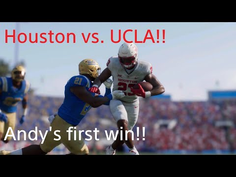 Playing EA’s College Football 25 with the Houston Cougars: bounce back win against UCLA!