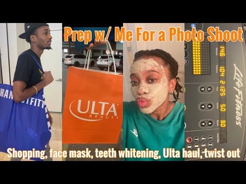 Prep With Me For a Photo Shoot| Ulta haul, face mask, teeth whitening, twist out