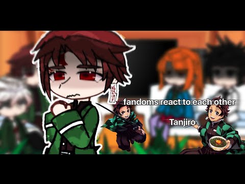 | fandoms react to each other |part 3/5|genshin,danganronpa,silent voice,demon slayer,yttd | 🇷🇺/🇬🇧 |