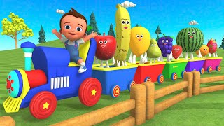 Little Babies Fun Play and Learning Fruits Names for Children | Kids Learning Educational 3D Cartoon