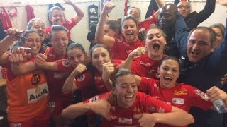 la joie des joueuses  de l'ASPTT ALBI à saint etienne