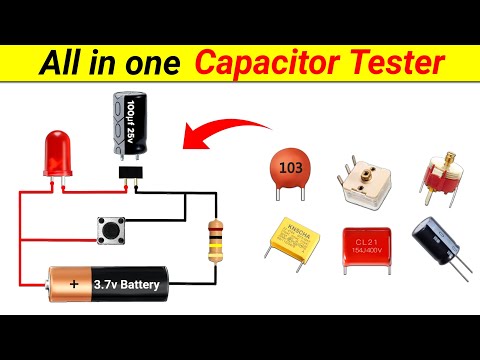 All in one Capacitor Tester || How to make a Capacitor Tester || SKR Electronics Lab