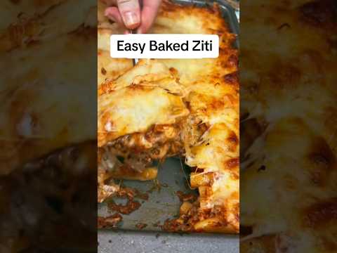 Easy Baked Ziti #easyrecipe #dinnerideas #shorts