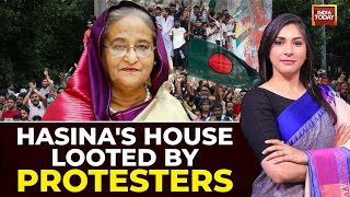 Bangladesh Protesters Raid Sheikh Hasina's Official Home In Dhaka, Click Photos With Goat & Bedding