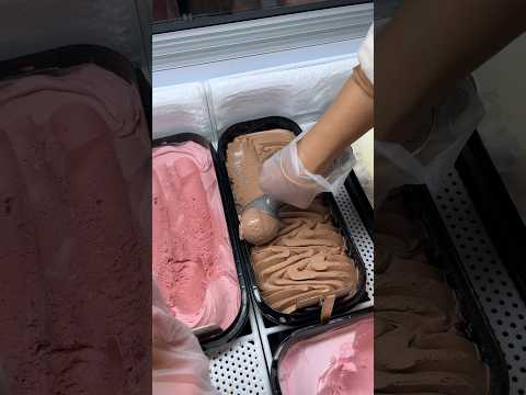 Chocolate Ice Cream Scoop #smooth #yummy #foodshorts #dessertlovers #tasty #gelato #amazing #new