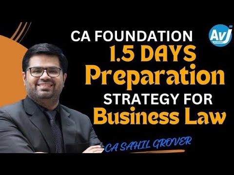 1.5 Days Revision Plan for Business Law  | CA Foundation Sep 24 exams