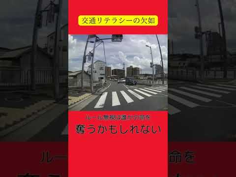 この動画には２つの交通違反が含まれています。 #逆走 #交通リテラシー #横断歩道