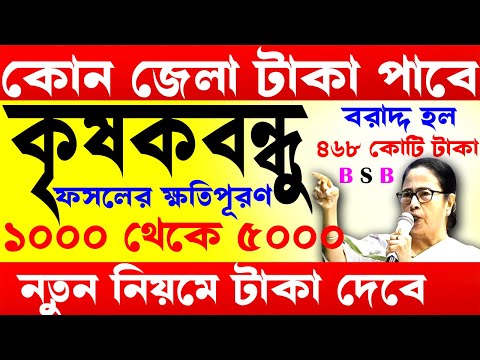 সব কৃষকবন্ধুরা ফসলের টাকা পাবে I krishak bandhu I  krishak bandhu new update I bangla shasya bima