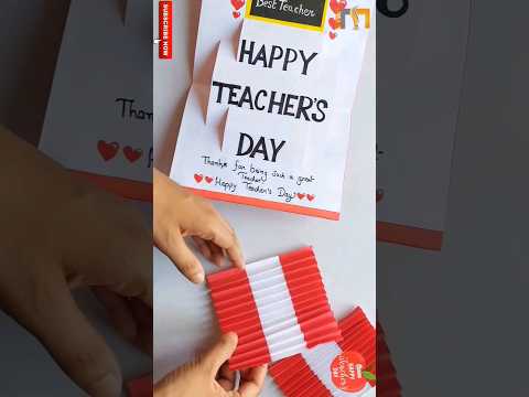 Teacher's day special card making 2023 / Happy Teacher's day card #shorts #shortvideo