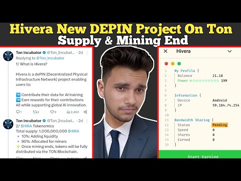 Hivera New Airdrop 200$ to 2k$ | Hivera Airdrop total Supply | Hivera Mining End Date