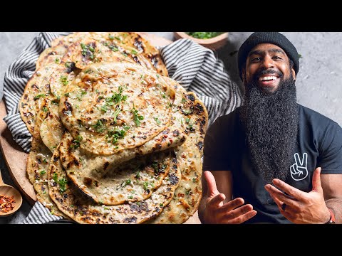 EASY 5 minute bread recipe to LEVEL UP all your meals | Quick Vegan Paratha