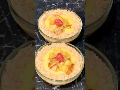 #appledessert #easyrecipe #10minutesrecipe #nooven #nomaida #custard #dryfruits #shorts