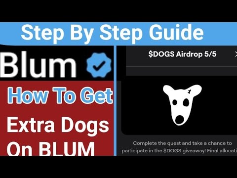 DOGS AIRDROP LISTING - How To Get Free Dogs From BLUM Step By Step Guide