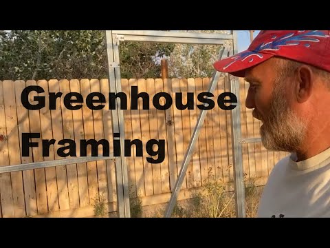 Greenhouse Framing Update (part 4).  End wall looks good, plus lessons learned.