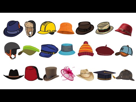 List of Hat Styles with Picture, and Name in English | Different Types of Hats And Caps With Name