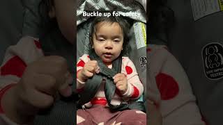 Teach them to buckle up for safety #baby #funny #babylily #cute #cutebaby #love #shortvideo #shorts