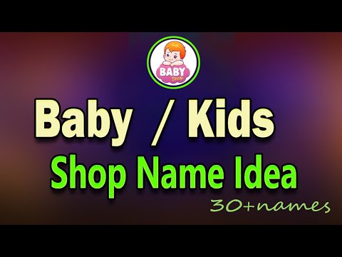 kids shop name ideas. Child newborn store business name idea. baby bath & care bow shop name