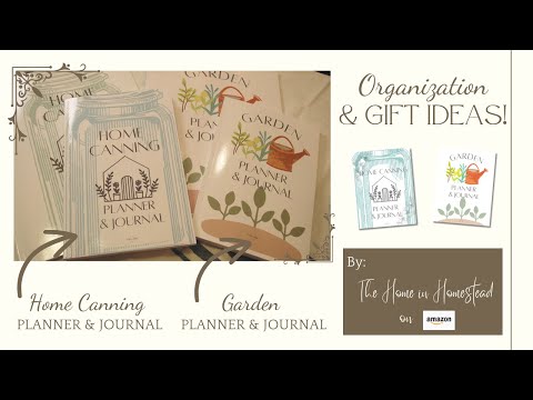 How I Stay Organized with Home Canning & Planning My Garden! | Canning & Garden Planner & Journals!