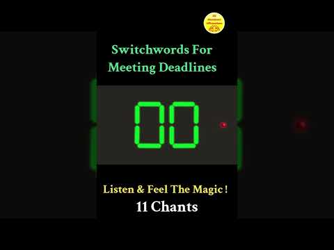 Switchwords For Meeting Deadlines ! Magic Has No Logic !