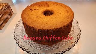 Banana Chiffon Cake.simple and easy recipe.the best Chiffon cake