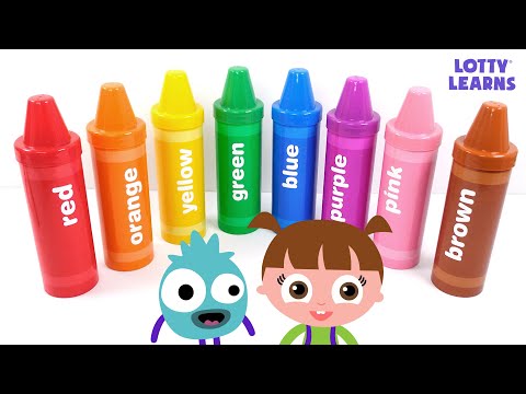 Best Learning Video for Toddlers Learn with Toys Surprise Crayons + Coloring for Kids! Candies!