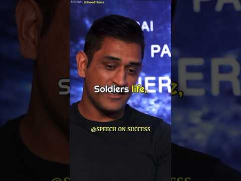 Soldier's Life is Beyond Cricket | MS Dhoni🇮🇳🔥