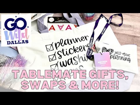 GO WILD DALLAS 2024 TABLEMATE GIFTS & SWAP REVEAL PLUS SHIRTS & OTHER ITEMS I MADE!