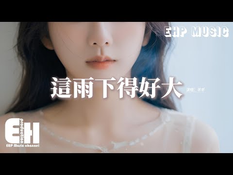 羊羊 - 這雨下得好大『這雨下得好大，我拼命的掙扎 不願再聽你說的那些謊話，時間就像雨落在心裡嘀嗒，耗盡力氣回答 原來是我太傻。』【動態歌詞MV】