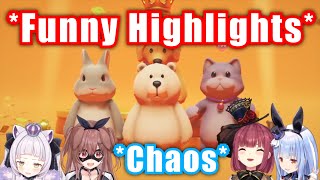 Pekora, Marine, Korone, Shion: Party Animal Collab Funny Highlights