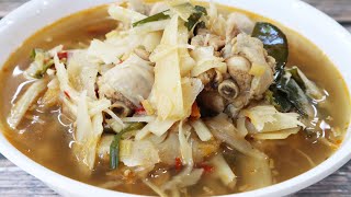 แกงหน่อไม้ส้มใส่ไก่(หน่อไม้ดอง) อาหารอีสานบ้านๆ แซ่บนัวยกหม้อ ทำง่ายๆ/ Bamboo Shoot & Chicken Recipe