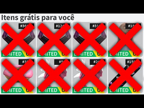 🟥 ESSE PODE SER O FIM DOS ITEM GRÁTIS LIMITADO NO ROBLOX ❌