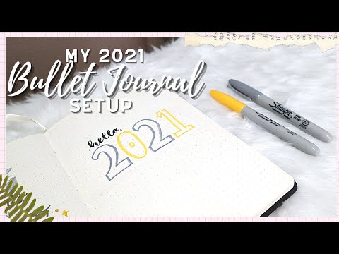 my 2021 bullet journal setup 📓 || siennanotes