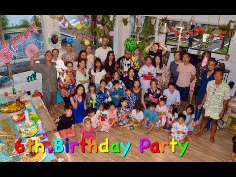 おぐこ６歳誕生日会2019年3月　今年のテーマは夏祭り