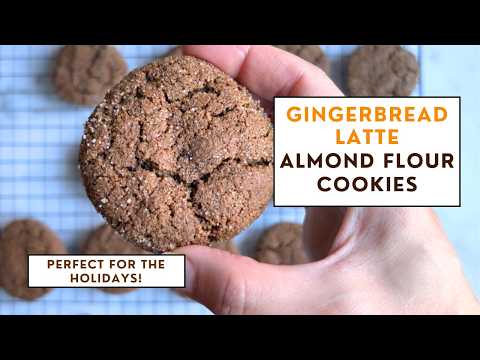 Gingerbread Latte COOKIES Made Easy with Almond Flour!