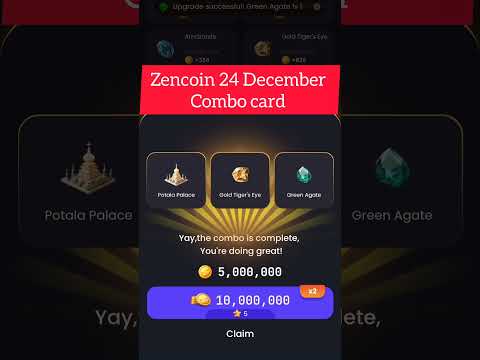 Zencoin 24 December combo card