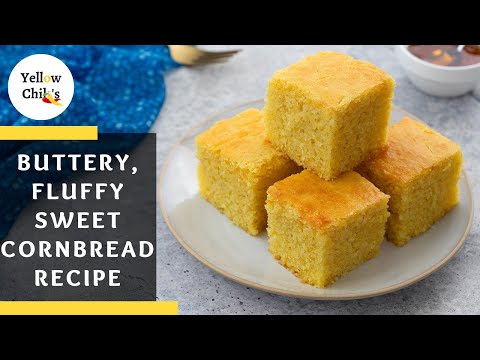 Homemade Sweet Cornbread Recipe | Buttery, Fluffy, and Perfect for Thanksgiving