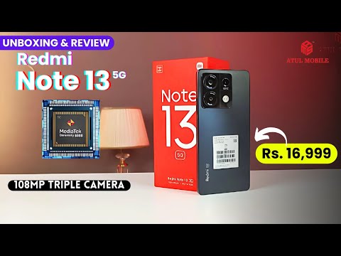 Redmi Note 13 5G @ Rs. 16,999 - Unboxing & Review - 108MP Triple Camera @atulmobile